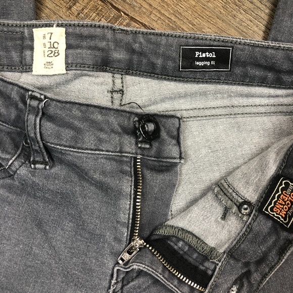 Volcom Pistol Gray Jeggings Jeans Pants ((size 7)) - Picture 6 of 8